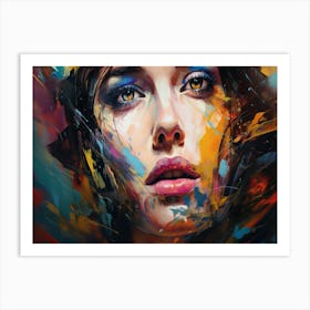 Woman'S Face 6 Art Print