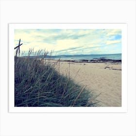 Moody Landscape Scotland Beach Sand Art Print