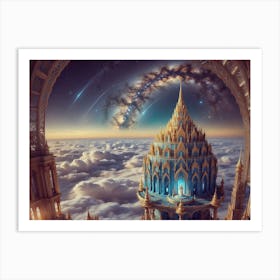 Castle Beyond the Clouds Art Print