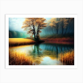 Tree In The Water Art Print