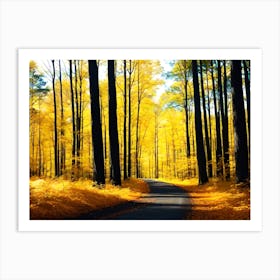 Autumn Road 7 Art Print