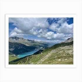 A view to St. Moritz Art Print