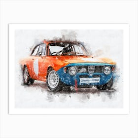 Alfa Romeo Giulia 1300 Art Print