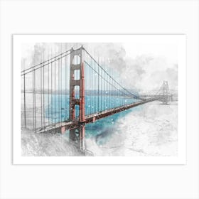 Golden Gate Bridge, San Francisco, United States Art Print