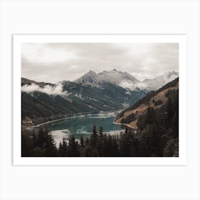 Mountainside Lake Art Print