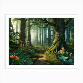 Path In The Woods 1 Art Print