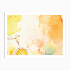 Watercolor Of A Bicycle Art Print