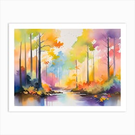 Autumn Forest 50 Art Print