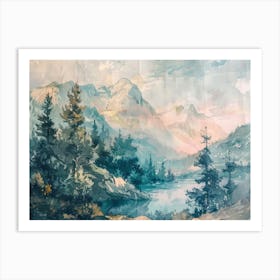 Vintage Woods 9 Art Print