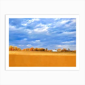 Fall In The Field On Westphalia Art Print