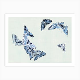 Japanese Butterfly, Cho Senshu (2) 1 Art Print