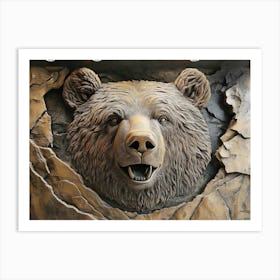 Bear Head Art Print