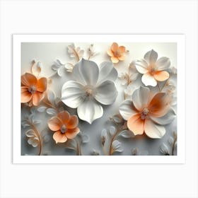 3d Artwork Flower Art Print