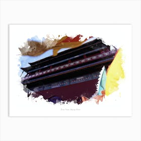 Drum Tower, Beijing, China Art Print