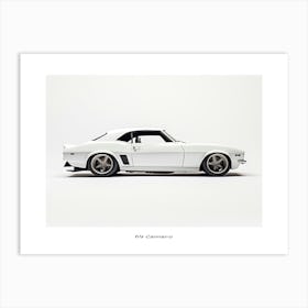 Toy Car 69 Camaro White Poster Art Print