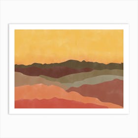 Abstract Landscape Painting No.4 Art Print