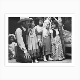 Spanish American People At Fiesta, Taos, New Mexico By Russell Lee Art Print