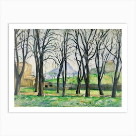 Chestnut Trees At Jas De Bouffan (1885 1886), Paul Cézanne Art Print