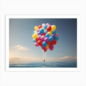 Floating Balloon Art Print