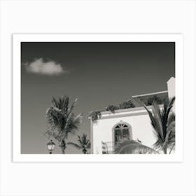 Black And White Villa in Spain Poster