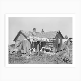 Home Of Agricultural Day Laborer, Wagoner County, Oklahoma By Russell Lee Art Print