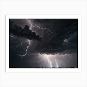 Lightning In The Sky 19 Art Print