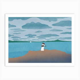 Day At The Beach Art Print