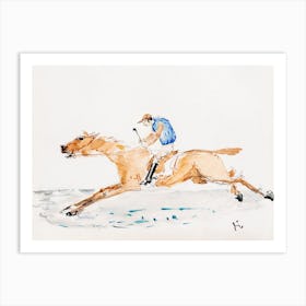 Jockey Au Galop, Henri De Toulouse–Lautrec Art Print