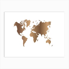 World Map 31 Art Print