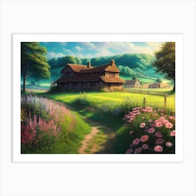 House In The Countryside 4 Art Print