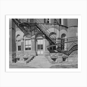 Detail Of Courthouse, Gonzales, Texas By Russell Lee Art Print