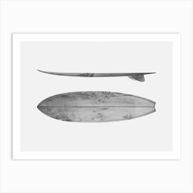 Minimalist Surfboard Art Print