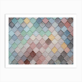 Colorful Tiled Wall Art Print