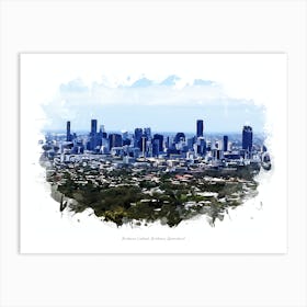 Brisbane Lookout, Brisbane, Queensland Art Print