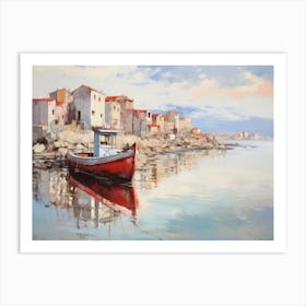 Red Boat Art Print