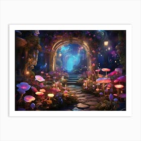 Fairy Garden paintings art print 3 Art Print