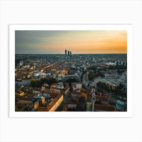 Poster Città Milano Italia Wall Art per decorazione Art Print