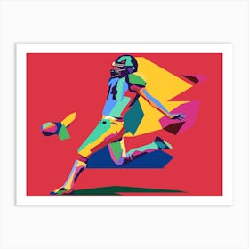 American Football Pop Art 15 Art Print