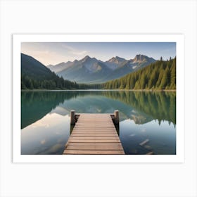 Lake - Lake Stock Videos & Royalty-Free Footage Art Print