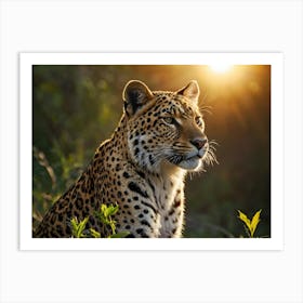 Leopard In The Sun 1 Art Print