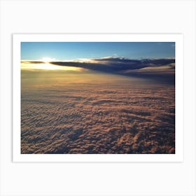 Over the clouds 3 Art Print