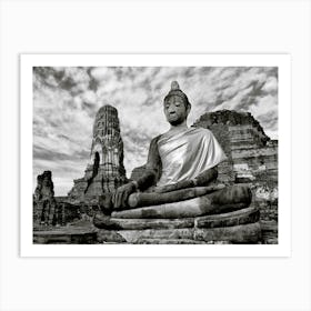 Ayuthuya Sitting Buddha Art Print