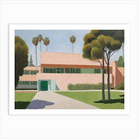 Los Angeles Abstract Middle School Painting Art Print