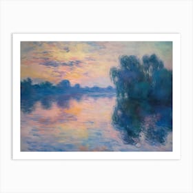 Contemporary Artwork Inspired By Claude Monet 3 Art Print