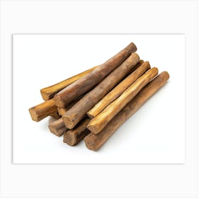 Pile Of Wooden Sticks 1 Art Print
