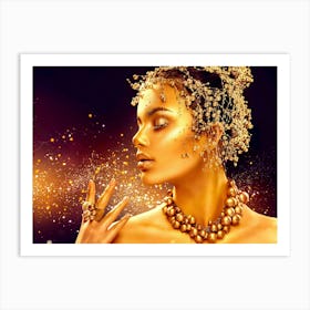 Golden Beauty 1 Art Print