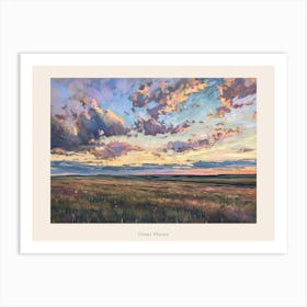 Western Sunset Landscapes Great Plains 2 Poster Art Print