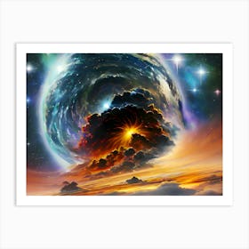 Planet In Space Art Print