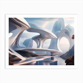 Futuristic City 51 Art Print