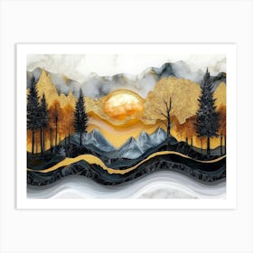 Abstract Landscape Painting Art Print